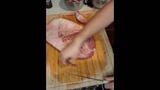 Большое мясо в моих руках