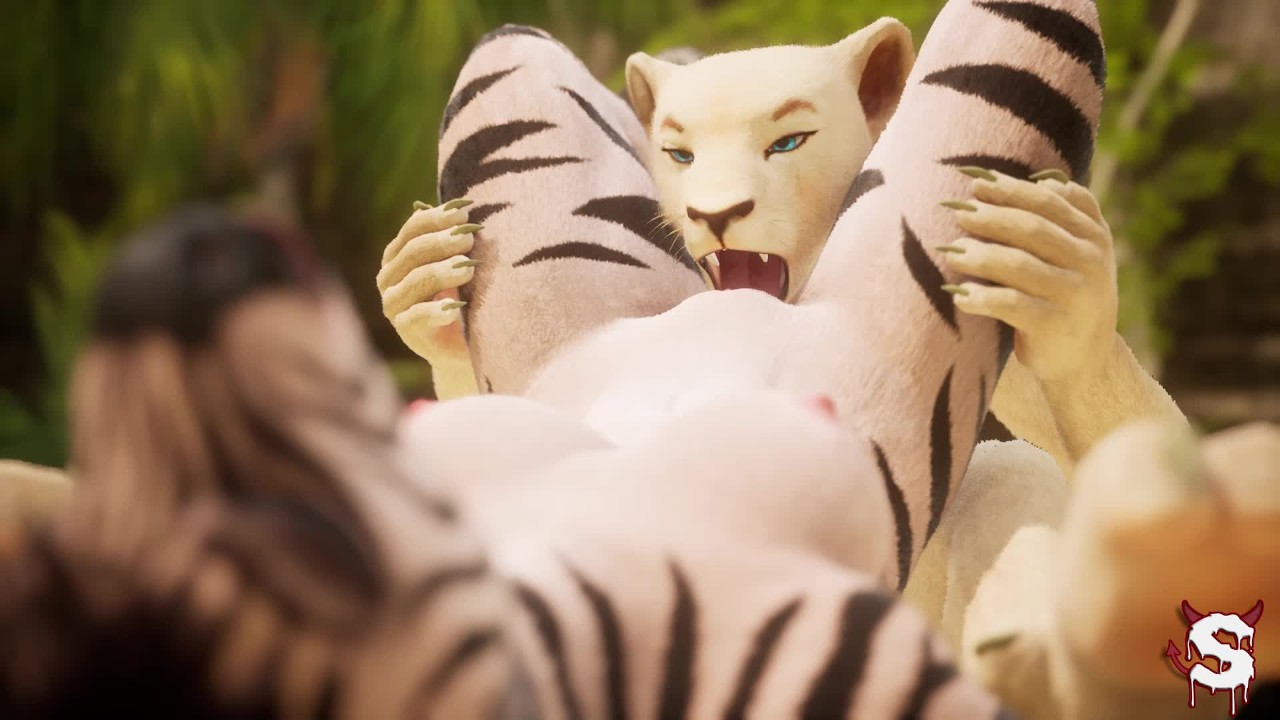 Furry friends have lesbian sex to end up cumming in jets in Wild Life sex