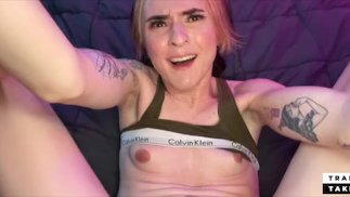Sissy trans dusti obeys her Master & used freely by BBC daddy