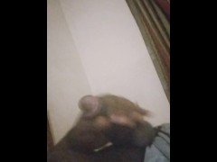 Almost got caught stroaking one by my ebony stepmom