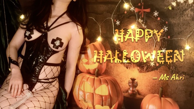 No.10 疯狂万圣节，女巫误喝药水，被魔法束缚，南瓜糖自慰，疯狂输出，胆小勿进！