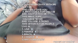 ARE YOU READY TO FUCK ME FOR 5$ JUST TEXT ME  THIS OFFER START TOMORROW