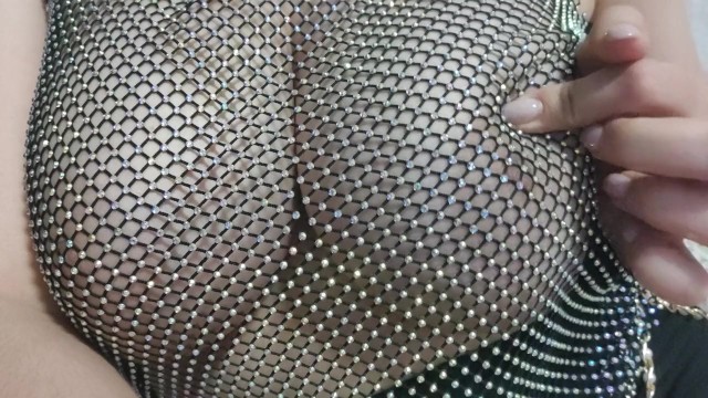 Прозрачный топ, ты видишь мои большие