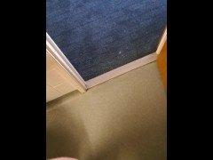 Real Virgin Shoots Huge Load On Travellodge Bathroom Floor