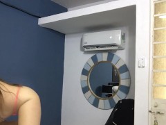 beautiful girl makes hot video for her stepdad.