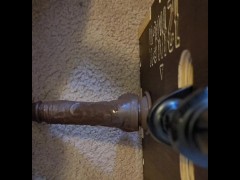 Pussy creampie while ass stretched