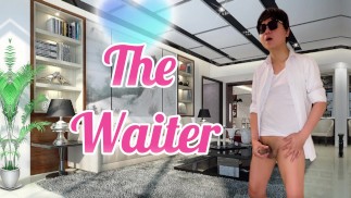 A young guy eat in a restaurant where he saw a handsome waiter that he had sex later on