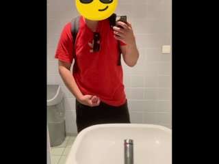 Jacking off in Parking lot bathroom in Antwerp