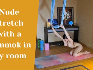 Nude Strech with a Hammok in my Room