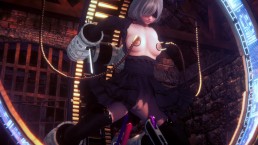 2B loses a fight and has sex