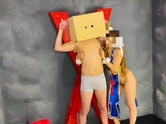 【S女のハロウィン】ムチムチ春麗コスプレでM男を拘◯ふともも足コキ❤️ 7/16