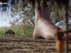 Tiki Trailer 🌴 (Giantess,Feet, Animation) - Screenshot 13 of 16 - Giantess