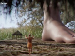 Tiki Trailer 🌴 (Giantess,Feet, Animation) - Screenshot 14 of 16 - Giantess Animation