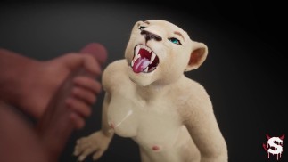 Leopard girl gets fucked by a big black cock man with POV in Wild Life hardcore sex