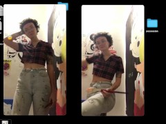 slut in her paint studio - Screenshot 1 of 16 - Tease