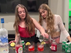 Slutty Bartenders Make Your Fav Drink! PAWG Redhead College Girls