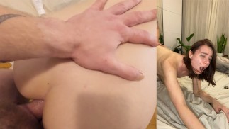I unlocked his huge cock to fuck me in ass, but he wasn't allowed to cum. Multiple anal orgasms!