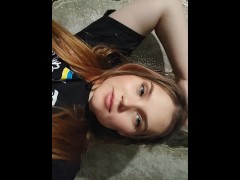 a beautiful girl flirting with you.