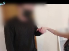 【主観】帰宅後、嫁に即尺され口内射精/2連続射精で精液を搾り取られる - Screenshot 1 of 16 - 即尺