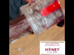 Big cock wasn’t ready for The Warrior, MILKING CUM