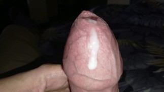 Big penis head close up. I cum from a masturbating massage