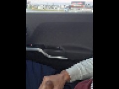 Masturbation　野外露出　見られそうなスリルが快感。車内でオナニー