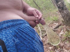 deep woods piss in a condom