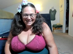 PIGTAILS and TITS! New Breast Play Vid