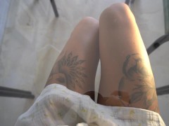 Girl pees under the table while waiting for takeaway food - Screenshot 16 of 16 - Redmystery Couple Pl