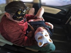 バレーボールの練習前にチンポをしゃぶって中出しされる人妻 - Screenshot 5 of 16 - Car Sex