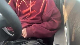 In A Busy Parking Lot A Needy Ftm Has A Loud Orgasm
