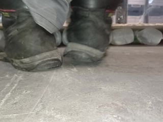 A Massive 7 Plastic Bottle Crush(part 1), Flattened Beneath my 89kg Size 11 Boots 👣👣