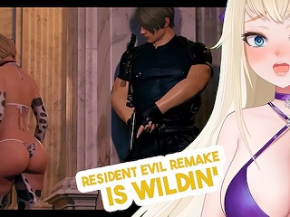 生化危机 Ashley 照顾 Leon 的怪物鸡巴 |饥渴的VTUBER反应