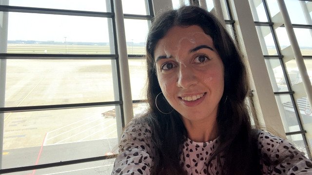 Crazy CUMWALK in Big AIRPORT Full of People Risky Public Blowjob