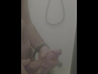 Shower Time with a Hard Cock