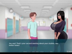 SexNote  -Ms. Mia part. 1 - Teasing her students whith fat pussy under her miniskirt and no bra