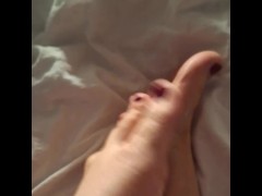 Rosie’s Intense Toe Rubbing - Lotion-Drenched Foot Massage & Tease - Hot Girl Gets Ready for Cum