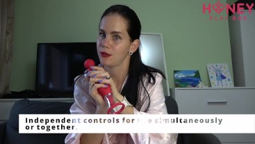 Распаковывает и тестирует вибратор Empress из Honey Play Box