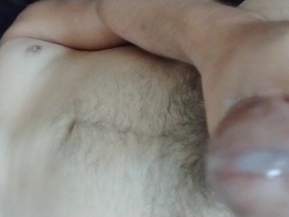 Home alone Stroking Til I Cum (closer Up)