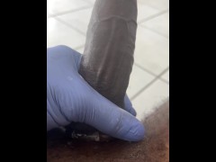 Edging with my glove