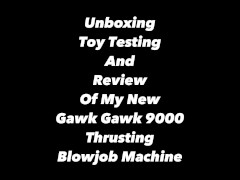 Testing & Review of the Gawk Gawk 9000 Thrusting Blowjob Machine - Screenshot 1 of 16 - Veiny Cock