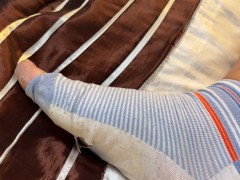 Cali is horny again masturbating in her bed