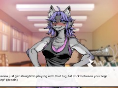 A SEXY FURRY MASSAGE - LEWD GYM