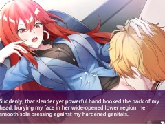 PUSSY LICKING A FEMDOM REDHEAD DOMINATRIX