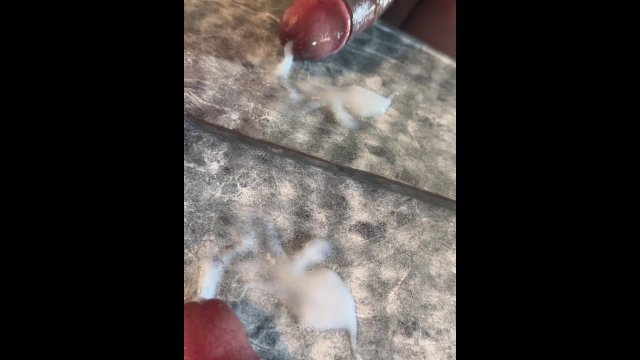 ⭐️HETERO DOTADO se corre una PAJA frente al espejo, FUL CREAMPIE 🍆💦 big dick