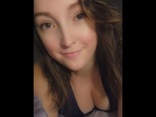 Girlfriend Rubs her Tits for you