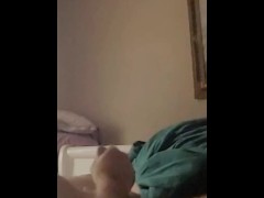 Choking Hubby while CUMMING on his DIck then I suCK all the CuM OUT
