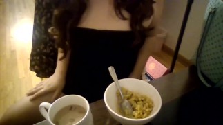 Thumbnail Fetish Sexy Asian Student Ignores You As You Jerk Off Your Cock To Me Eating Food