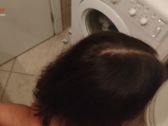 Sweaty Stepmom Fucks After Gym While Doing Laundry - Screenshot 6 of 16 - Standing Anal