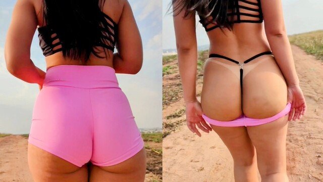 OUTDOOR SEX HOT LATINA SUCKING DICK AND FUCKING HOT